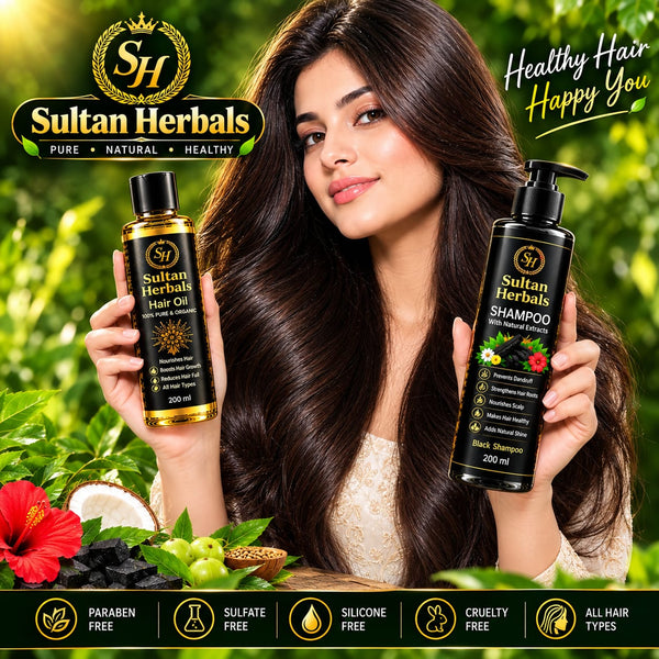 Sultan Herbals Hair Care Combo Bundle