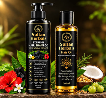 Sultan Herbals Hair Care Combo Bundle