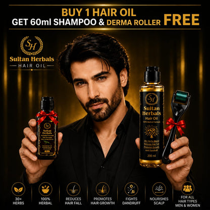 Sultan Herbals Complete Hair Care Kit (3-in-1 Special Offer)